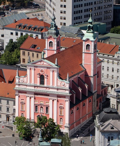 FRANCISCAN CHURCH. LJUBLJANA, SLOVENIA