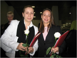 Granting diploma of university of law to our R.E. Sanja Đukič