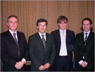 Reception of Embassy of Bosnia and Herzegovina in Ljubljana on 24. November 2005