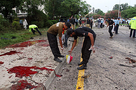 Mosque bomb kills at least 50 in Pakistan